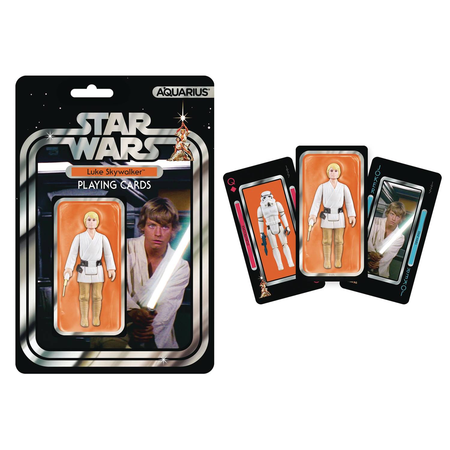 STAR WARS RETRO TOYS WV1 LUKE SKYWALKER PLAYING CARDS