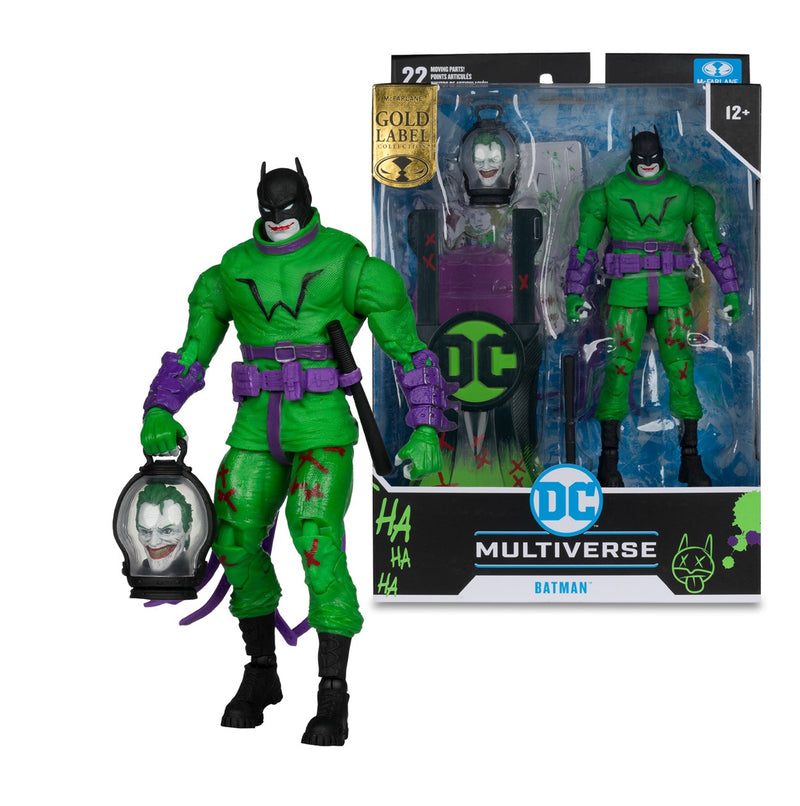 Mcfarlane DC Multiverse Batman (El último caballero de la Tierra) (Jokerized) Etiqueta dorada