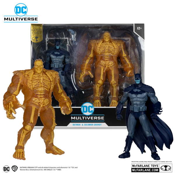 Mcfarlane DC Multiverse Batman & Solomon Grundy (Arkham City) 2pk Gold Label