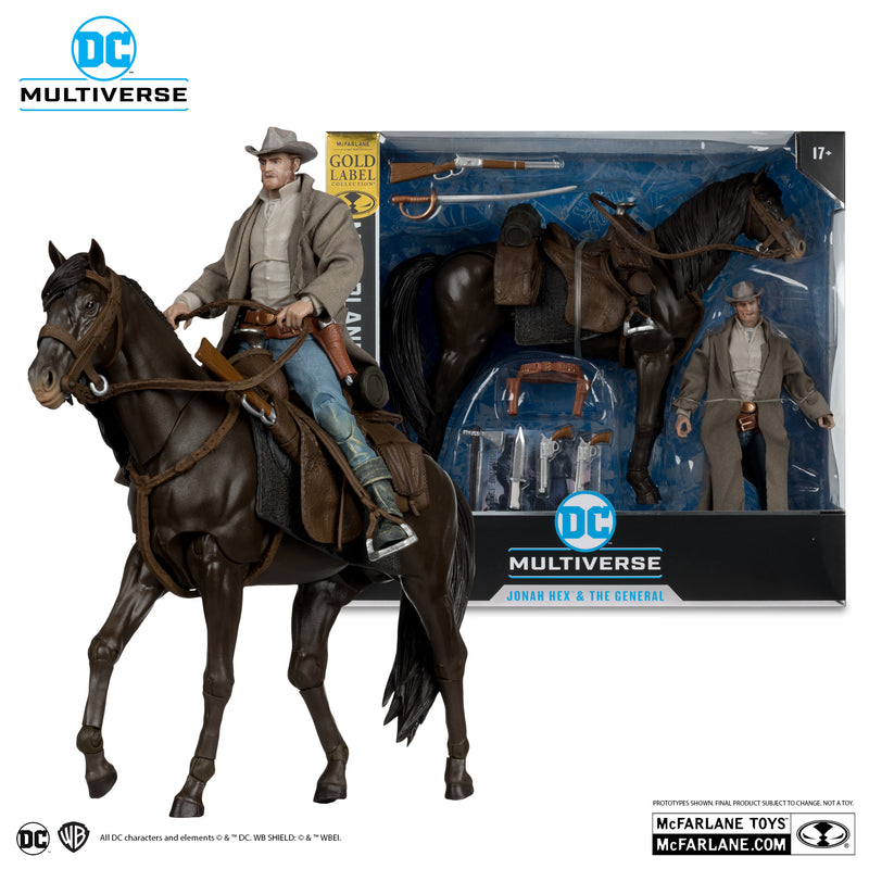 DC Multiverse Jonah Hex & The General (All-Star Western) Gold Label McFarlane Collector Edition 2pk