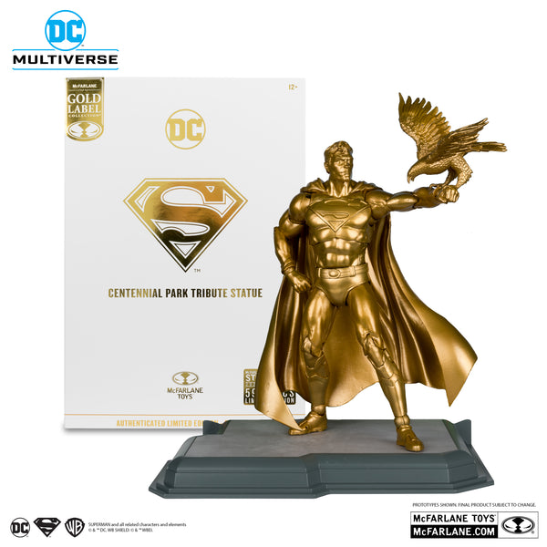 DC Multiverse Superman (Centennial Park Tribute Statue) Gold Label