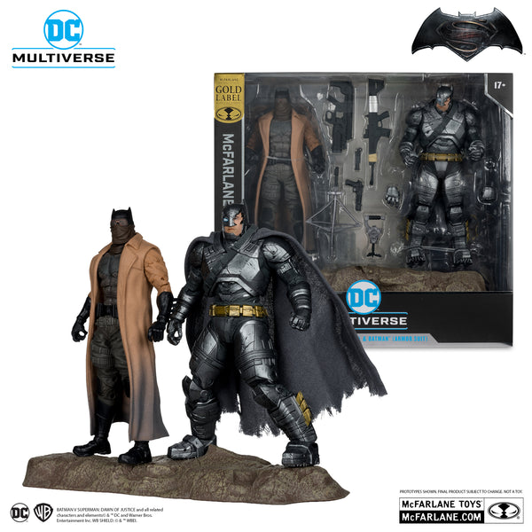 Batman (Knightmare) & Batman (Armor Suit) (Batman v Superman) McFarlane Collector Edition 2pk #2 Gold Label