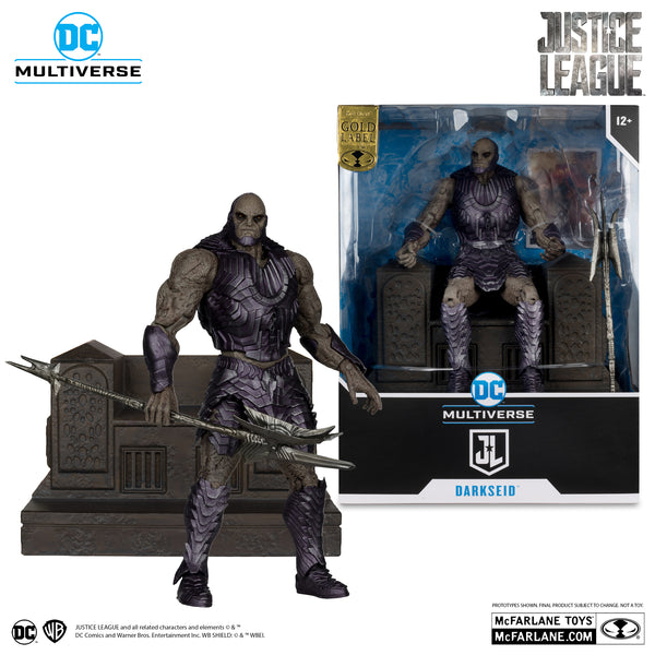 Mcfarlane Darkseid with Throne (Justice League) Gold Label Mega Figure