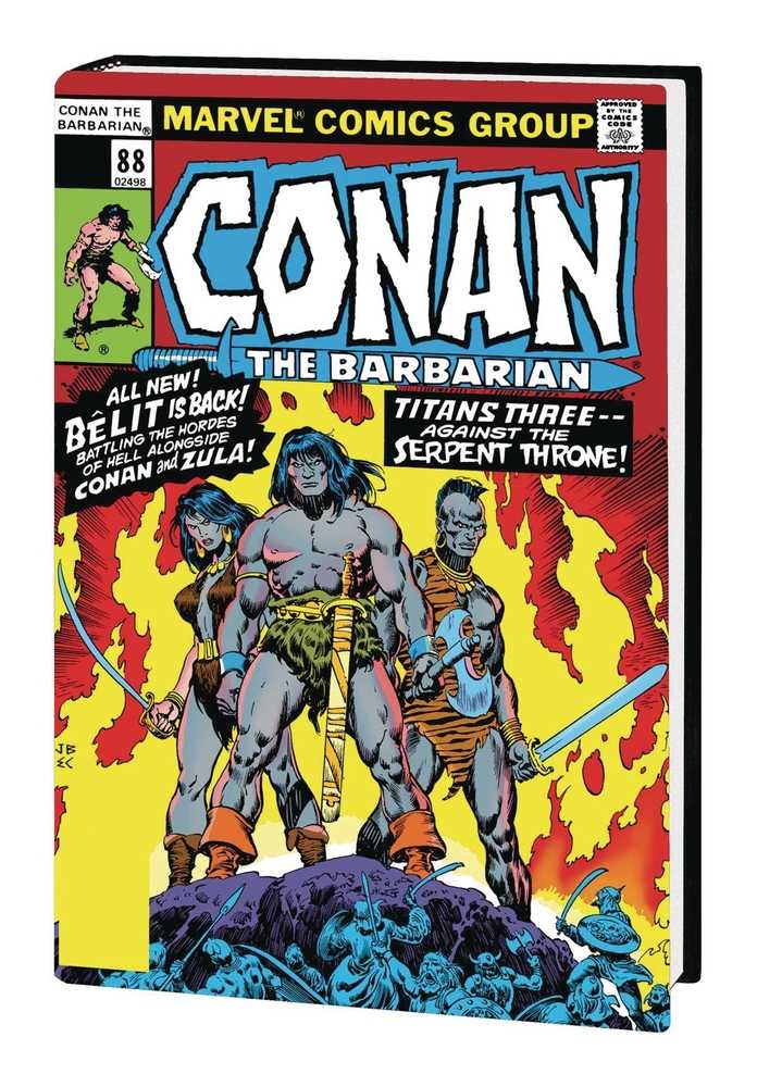 Conan el Bárbaro Original Marvel Years Omnibus Tapa dura Volumen 04 Variante de mercado directo