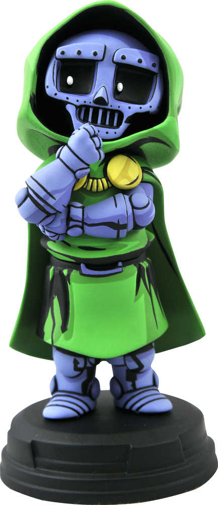 Estatua del Doctor Doom en estilo animado de Marvel