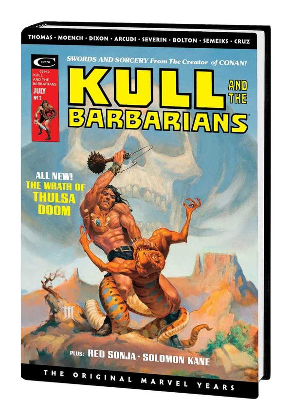 Kull Savage Original Marvel Years Omnibus Tapa dura Variante de mercado directo de Whelan (