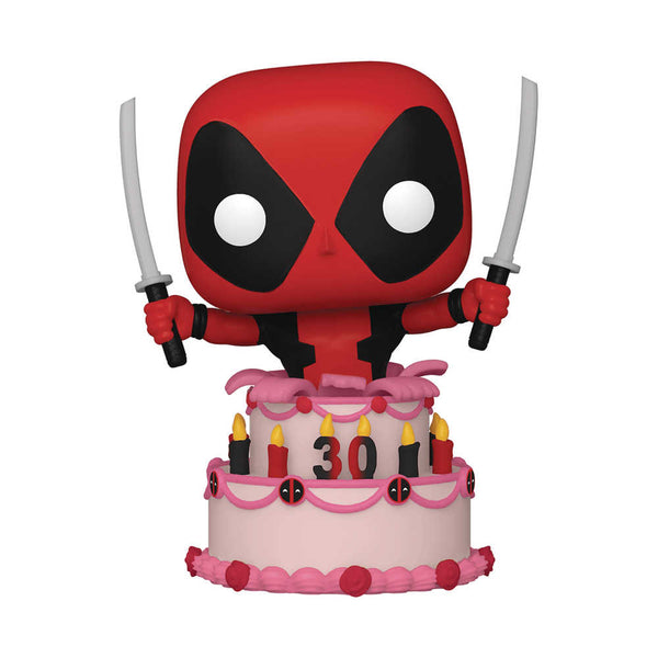 Figura de vinilo Pop Marvel Deadpool 30th Deadpool In Cake