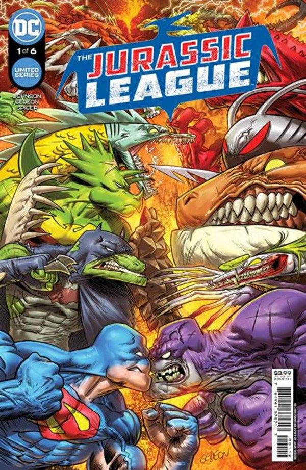 Jurassic League #1 2da portada impresa A Juan Gedeon