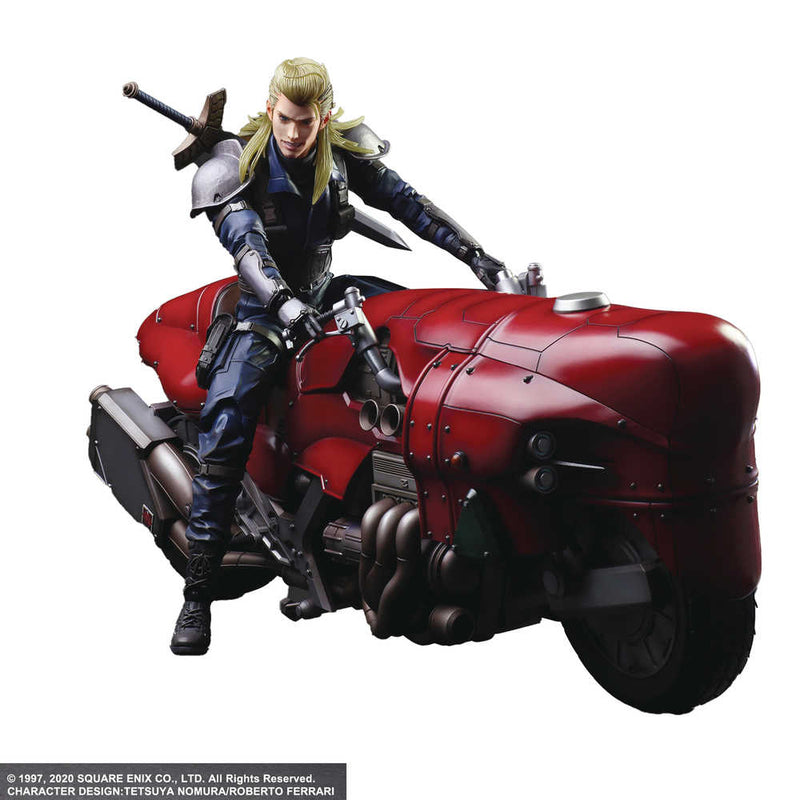 Figura de acción de Roche con motocicleta Play Arts Kai de Final Fantasy Vii Remake