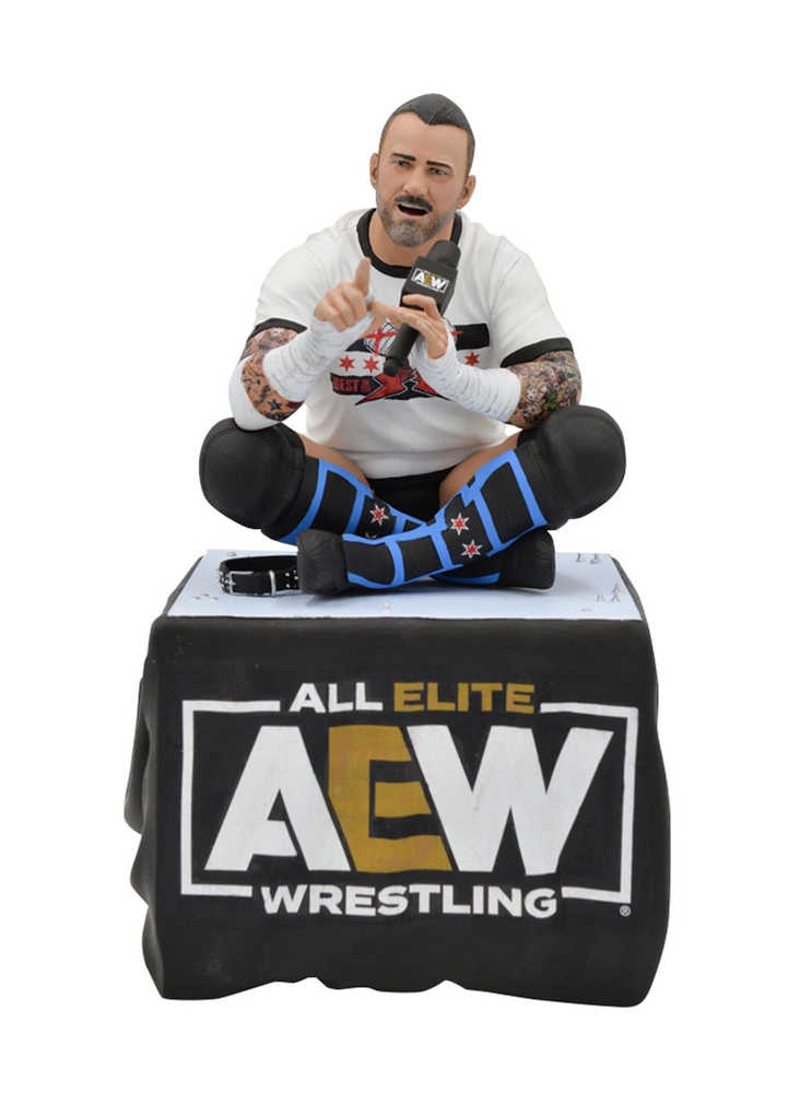 Aew Gallery Cm Punk PVC Statue