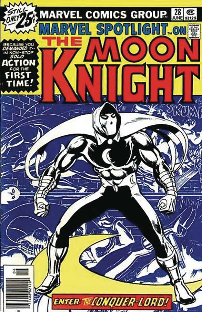 Letrero de metal de 16 x 12 pulgadas de Marvel Spotlight Moon Knight