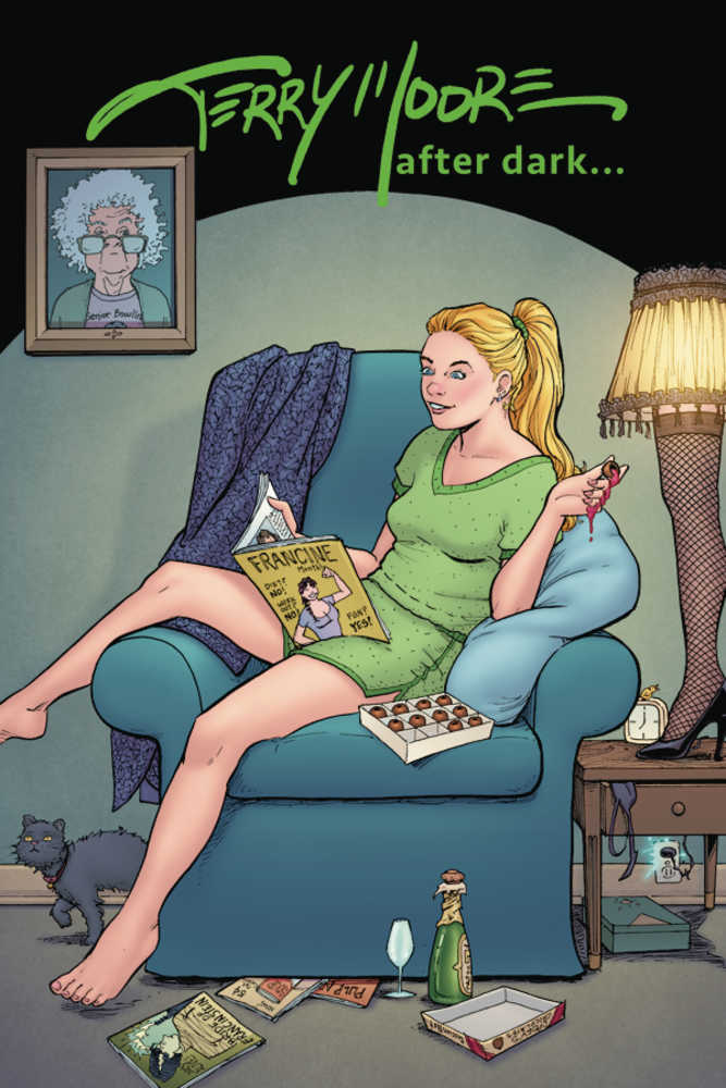 Livre d'art After Dark de Terry Moore, couverture souple