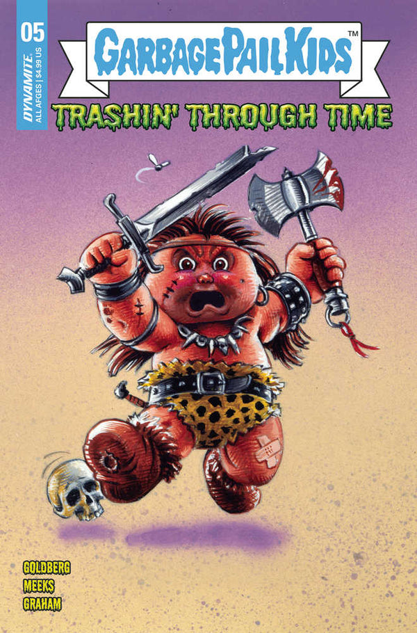 Garbage Pail Kids Through Time #5 Portada D Tarjeta coleccionable clásica