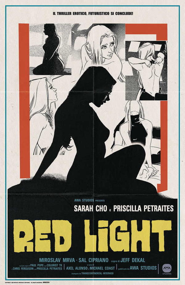 Red Light #4 (de 4) Portada C Chris Ferguson y Priscilla Petraites Película erótica Homenaje Variante (Maduro)