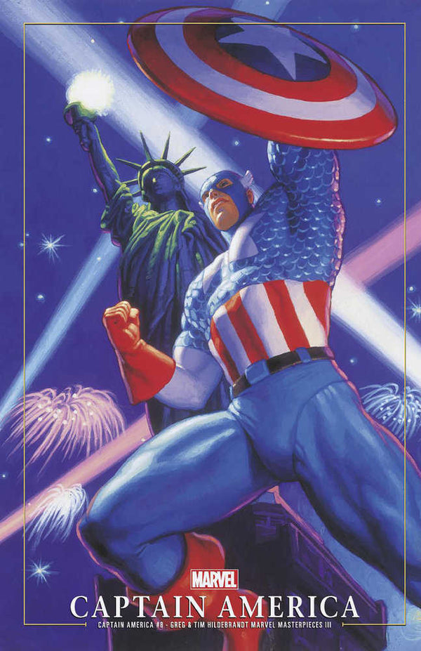 Capitán América #8 Greg y Tim Hildebrandt Capitán América Marvel Masterpieces III Variante