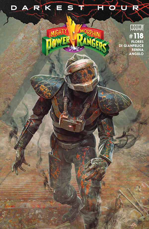 Mighty Morphin Power Rangers #118 Portada B Variante Dark Grid Barend