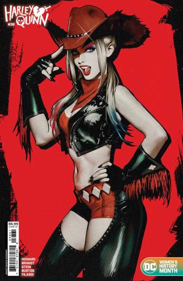 Harley Quinn #38 Portada C Sozomaika Variante de cartulina del Mes de la Historia de las Mujeres