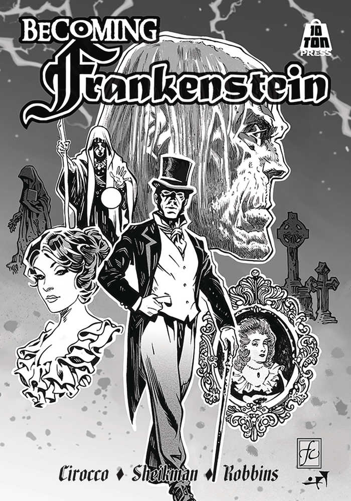 Edición artesanal de tapa dura de Becoming Frankenstein