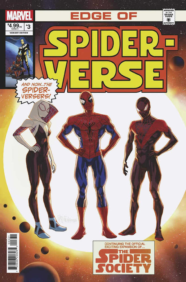 Variante de homenaje a Pete Woods en Edge Of Spider-Verse #3