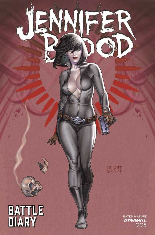 Diario de batalla de Jennifer Blood n.° 5, portada A, Linsner (para adultos)