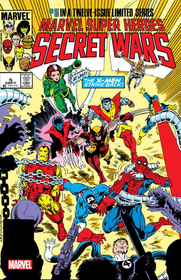 Marvel Super Heroes Secret Wars #5 Edición facsímil Variante laminada