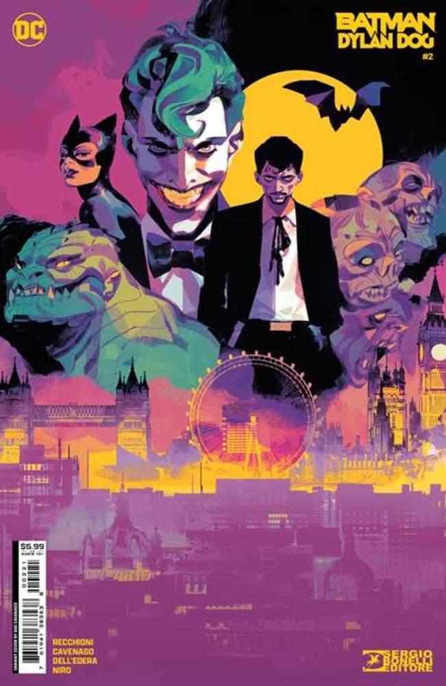 Batman Dylan Dog n.° 2 (de 3) Portada B Variante de cartulina de Gigi Cavenago