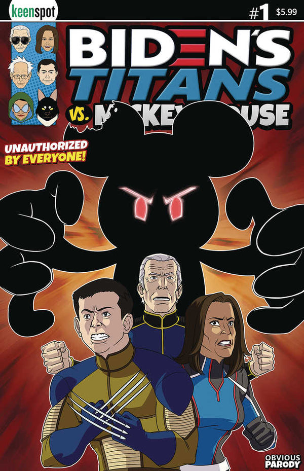 Los Titanes de Biden contra Mickey Mouse (Unauth) #1 Portada A Mickey Unlea