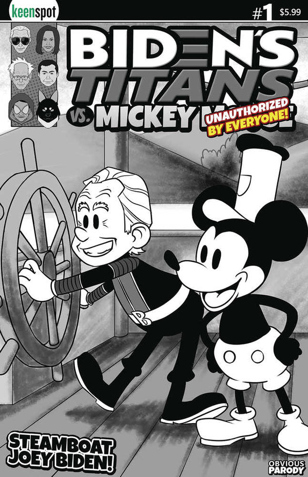 Los Titanes de Biden contra Mickey Mouse (Unauth) #1 Portada B Steamboat Jo