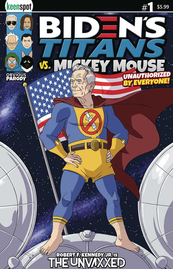 Los Titanes de Biden contra Mickey Mouse (Unauth) #1 Portada C Rfk Jr Unvax