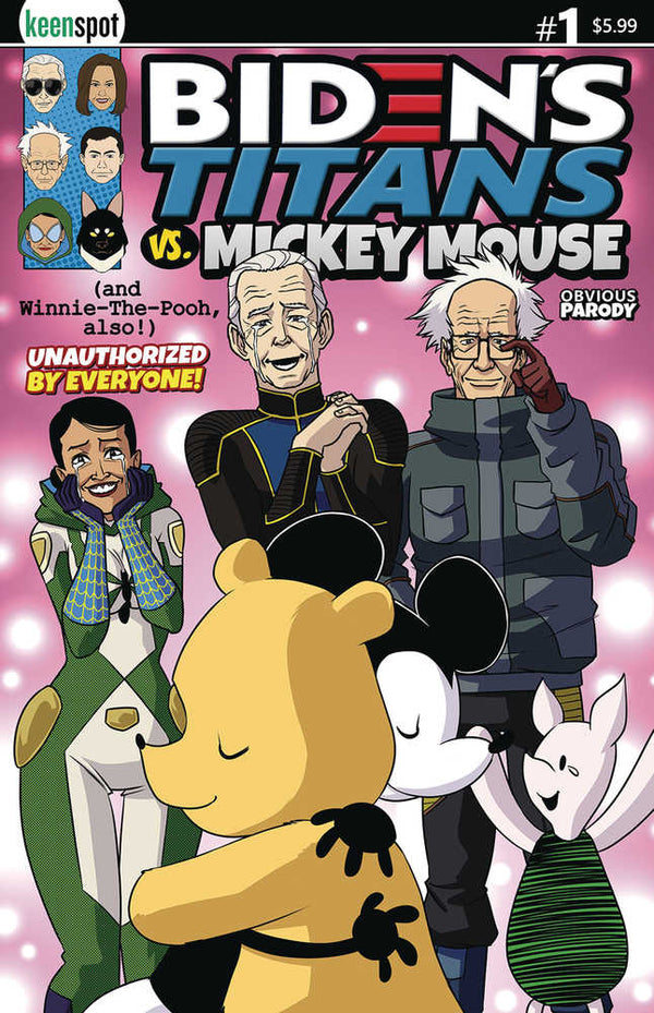 Los Titanes de Biden contra Mickey Mouse (Unauth) #1 Portada D Mick y Pooh