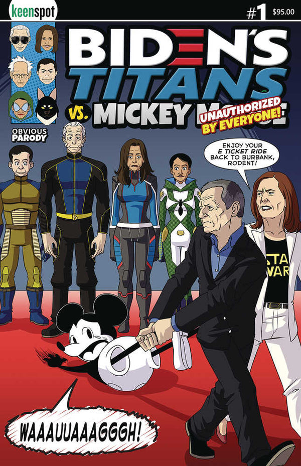 Bidens Titans vs Mickey Mouse (Unauth) #1 Cover E E Ticket