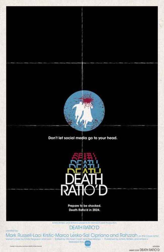 Death Ratiod (One Shot) Portada B Chris Ferguson &amp; Laci Póster de película Homenaje Variante (para adultos)