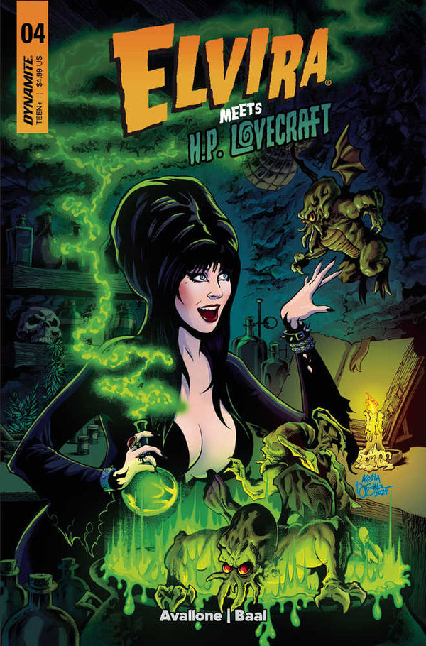 Elvira conoce a Hp Lovecraft #4 Portada A Acosta