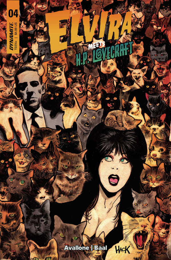 Elvira conoce a Hp Lovecraft #4 Portada C Hack