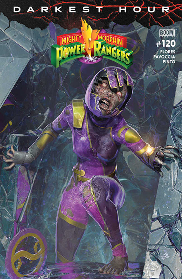 Mighty Morphin Power Rangers #120 Portada B Barras de rejilla oscura (C