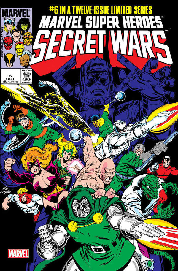 Marvel Super Heroes Secret Wars #6 Edición facsímil Variante laminada