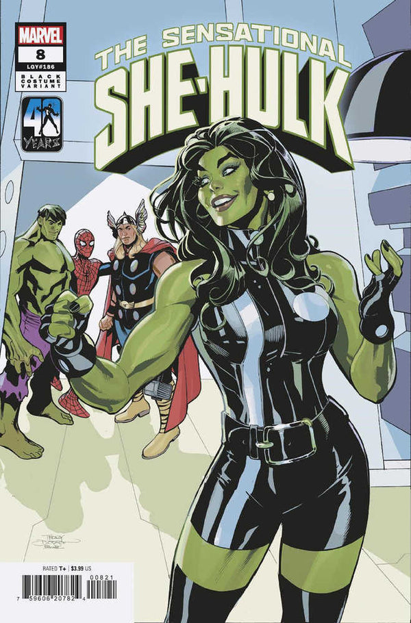 Sensacional She-Hulk #8 Terry Dodson Variante de disfraz negro