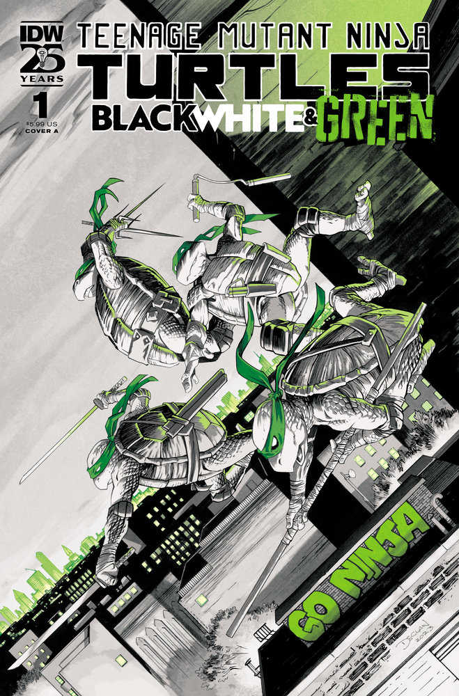 Teenage Mutant Ninja Turtles: Black, White, And Green