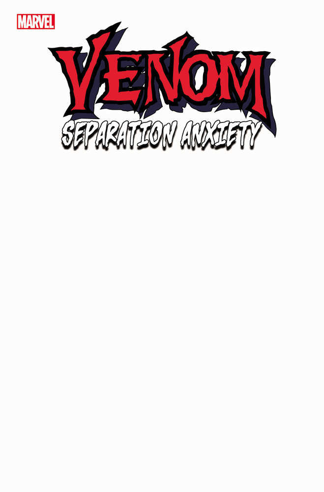 Venom: Ansiedad por separación n.° 1, variante de portada en blanco