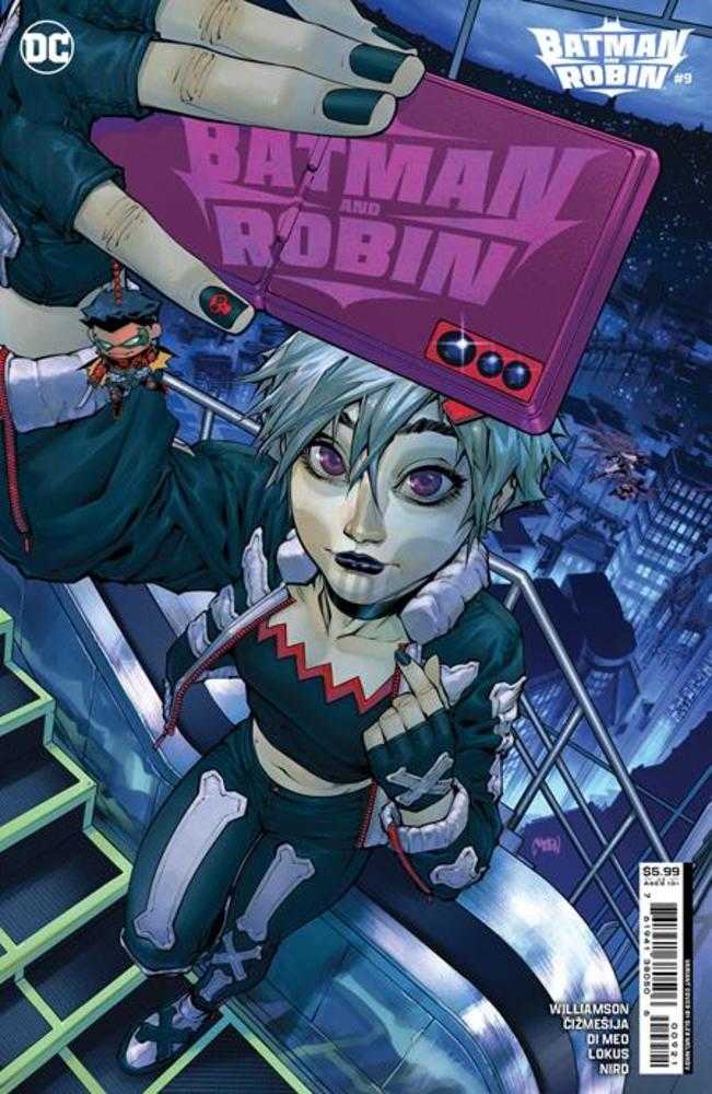 Batman y Robin n.° 9, portada B, variante de cartulina de Gleb Melnikov