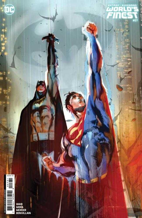 Batman Superman Worlds Finest #27 Cover D 1 in 25 Keron Grant Card Stock Variant