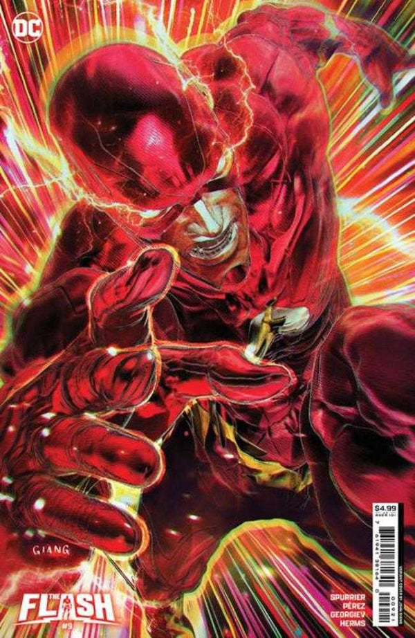 Variante de cartulina de John Giang, portada B de Flash n.° 9