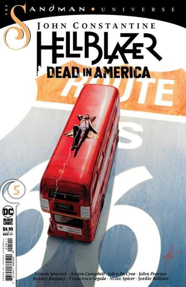 John Constantine Hellblazer Dead In America #5 (de 9) Portada A Aaron Campbell (Maduro)