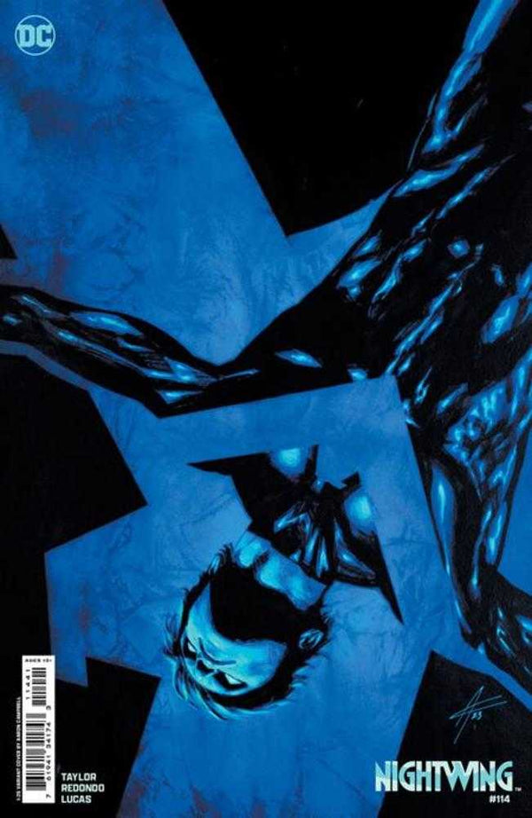 Nightwing n.° 114, portada D, 1 en 25, variante de cartulina de Aaron Campbell