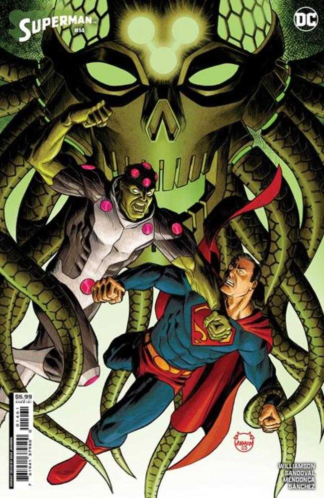 Superman n.° 14, portada C, variante de cartulina de Dave Johnson (House Of Brainiac)