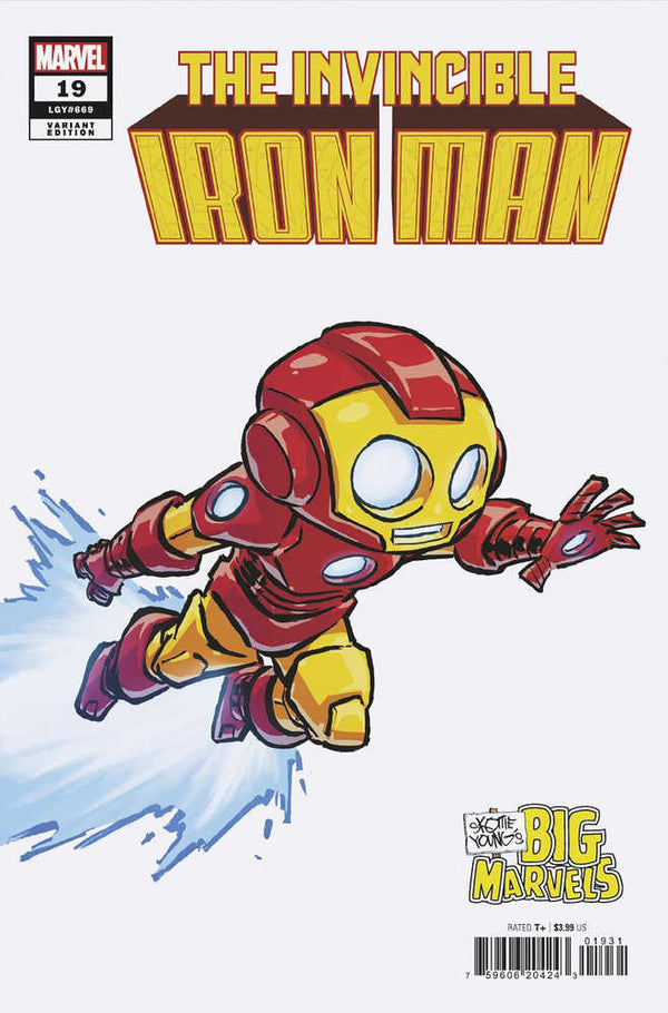 Invincible Iron Man #19 La gran variante de Marvel de Skottie Young