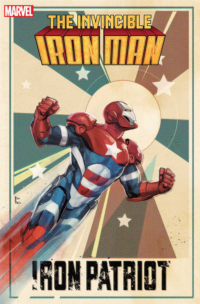 El hombre de hierro invencible n.° 19 Variante Iron Patriot de Rod Reis