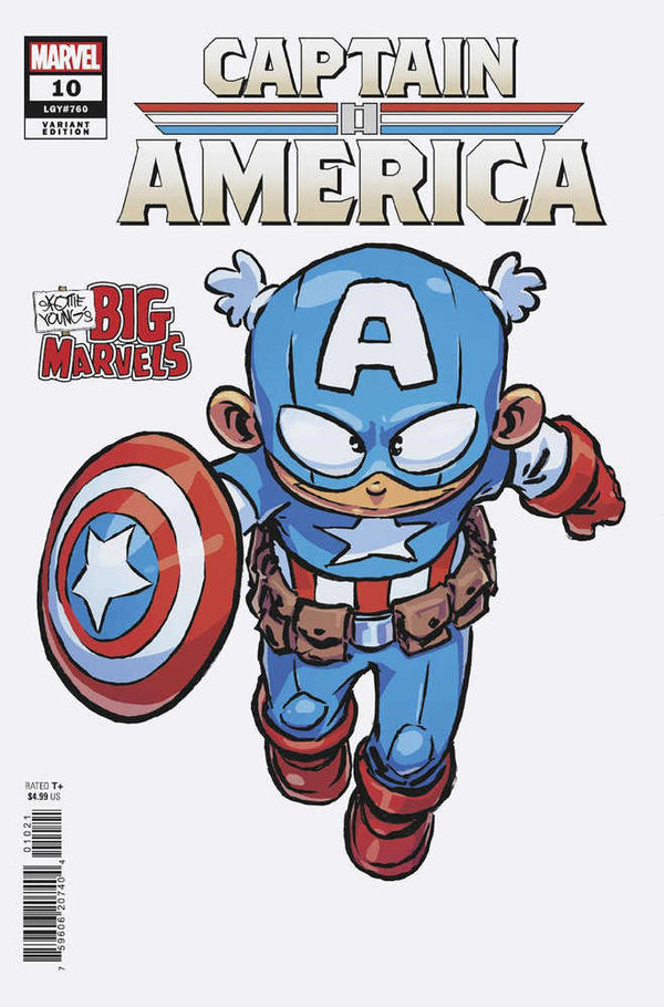 Capitán América n.° 10 La gran variante de Marvel de Skottie Young