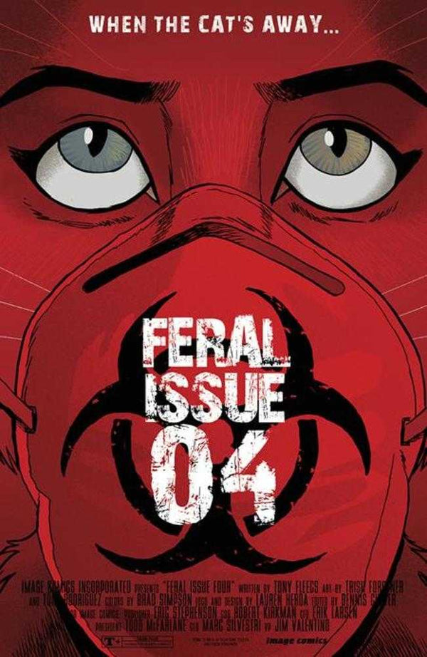 Portada B de Feral #4, variante homenaje a Tony Fleecs y Trish Forstner