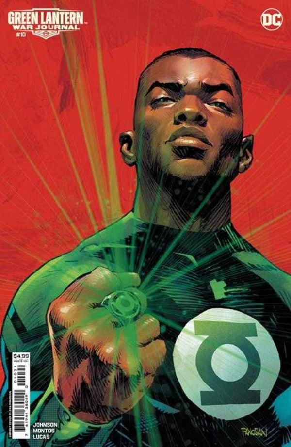 Green Lantern War Journal n.° 10, portada B, variante de cartulina de Dan Panosian